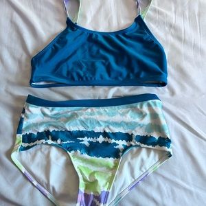 2 pice young girls swimsuit